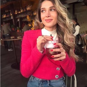 Zara Structured crop top